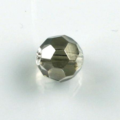 Chinese Cut Crystal Bead 32 Facet - Round 12MM GREY