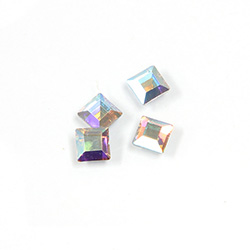 Asfour Crystal Flat Back Stone - Square 04x4MM CRYSTAL AB