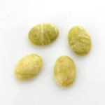 Gemstone Cabochon - Oval 14x10MM YELLOW TURQUOISE