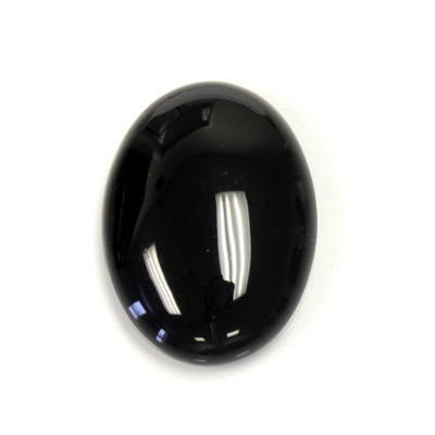 Gemstone Cabochon - Oval 30x22MM BLACK ONYX