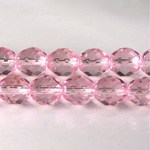 Czech Glass Fire Polish Bead - Round 10MM LT PINK