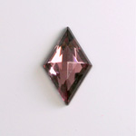 Glass Flat Back Foiled Rauten Rose - Diamond 26x16MM LT AMETHYST