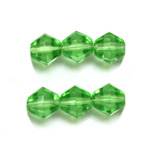 Czech Glass Fire Polished Bead - Bicone 10MM PERIDOT