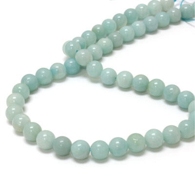 Gemstone Bead - Smooth Round 08MM AMAZONITE