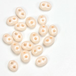 Preciosa Czech Glass 2-Hole Seed Bead - Twin 2.5x5MM TERRA PEARL LT PEACH 16218