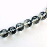 Czech Pressed Glass Bead - Smooth Round 10MM SPECKLE COATED MONTANA 64029