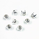 Preciosa Crystal Metal 4 Prong Rivet MC Chaton 16SS CRYSTAL-SILVER