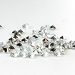 Plastic Point Back Foiled Chaton - Round 2.5MM CRYSTAL