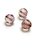 Plastic Bead - Transparent Faceted Round 12MM PURPLE PX597