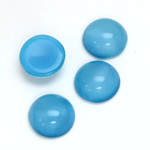 Glass Medium Dome Cabochon - Round 13MM MOONSTONE AQUA