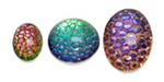 Snakeskin Mosaic Back Cabochons