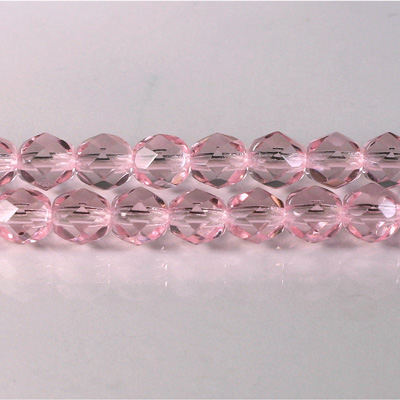 Czech Glass Fire Polish Bead - Round 07MM LT PINK