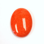 Gemstone Cabochon - Oval 30x22MM DOLOMITE DYED CORAL