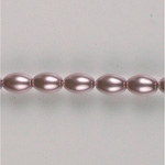 Czech Glass Pearl Bead - Oval 06x4MM LAVENDER 70427