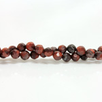 Gemstone Bead - Faceted Round 06MM TIGEREYE RED