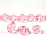 Glass Bead TablePolished - Diamond 08x8MM PINK