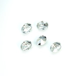 Plastic Point Back Foiled Stone - Oval 08x6MM CRYSTAL