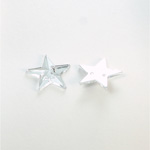 Plastic Flat Back 2-Hole Foiled Sew-On Stone - Star 16MM CRYSTAL