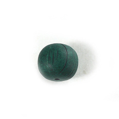 Plastic Bead - Smooth Drum 13x15 INDOCHINE TEAL