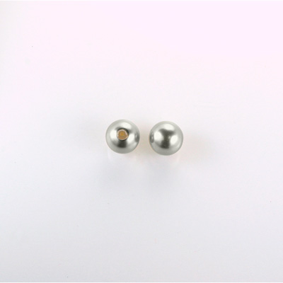 Czech Glass Pearl 1-Hole Ball - 03MM LT GREY 70483