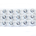 Plastic Rhinestone Banding 3 Row Stretch PP26 (SS13) CRYSTAL-WHITE