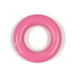 Plastic Bead - Smooth Round Ring 30MM Opaque BRIGHT PINK