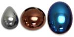 Hematite and Metallic Cabochons