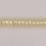 Czech Glass Pearl Bead - Spacer 06x2.5MM CREME 75440