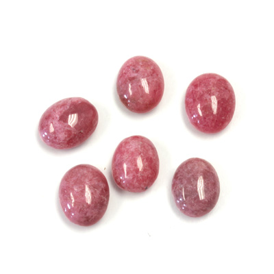 Gemstone Cabochon - Oval 10x8MM RHODONITE