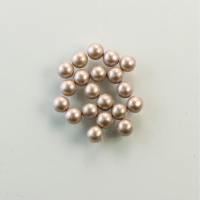 Czech Glass Pearl No-Hole Ball - 3.5MM DARK ROSE 70425