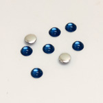 Plastic Flat Back Foiled Cabochon - Round 05MM MONTANA