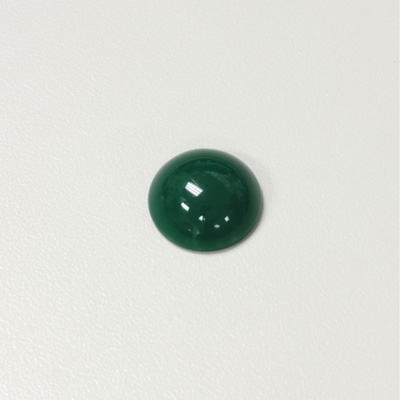 Plastic Flat Back Opaque Cabochon - Round 13MM JADE