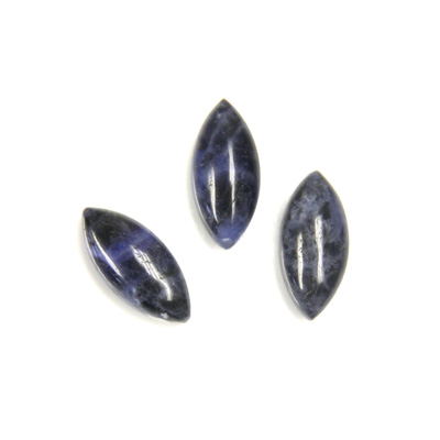 Gemstone Cabochon - Navette 15x7MM SODALITE