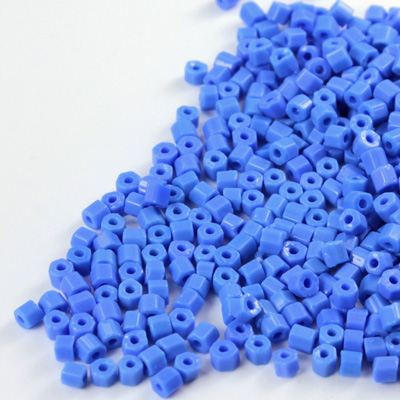 Czech Glass Seed Bead - 2 Cut Hex 10/0 BLUE 33040