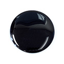 Gemstone Cabochon Low Dome - Round 30MM BLACK ONYX