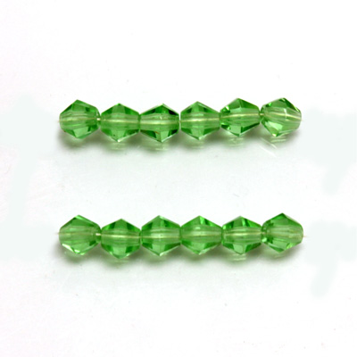 Czech Glass Fire Polished Bead - Bicone 05MM PERIDOT