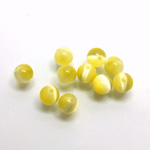 Fiber-Optic 1-Hole Ball - 06MM CAT'S EYE YELLOW