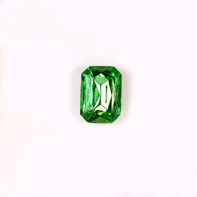 Glass Point Back Tin Table Cut (TTC) Stone - Cushion Octagon 06x4MM PERIDOT