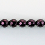 Czech Glass Pearl Bead - Round Faceted Golf 8MM AMETHYST 70979