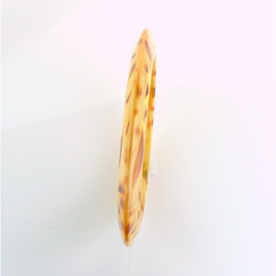 Acrylic Bangle - Knife Edge 8.5MM SPOT TAN/BEIGE