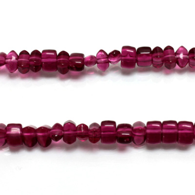 Plastic Bead - Transparent Irregular Chip ORIENTAL RUBY