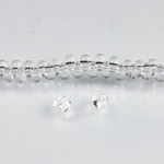 Preciosa Czech Glass Drop Seed Bead - 8/0 CRYSTAL 00030