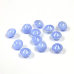 Glass Point Back Buff Top Stone Opaque Doublet - Round 24SS BLUE MOONSTONE