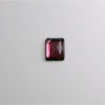 Glass Flat Back Foiled Rauten Rose - Cushion 10x8MM AMETHYST