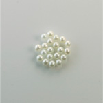 Czech Glass Pearl No-Hole Ball - 2MM WHITE 70401