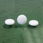 Glass Low Dome Buff Top Cabochon - Round 11MM CHALKWHITE