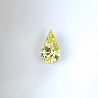 Glass Point Back Foiled Tin Table Cut (TTC) Stone - Pear 08x4.8MM JONQUIL