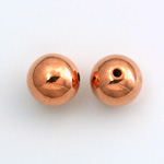 Metalized Plastic Smooth Bead - Round 12MM COPPER