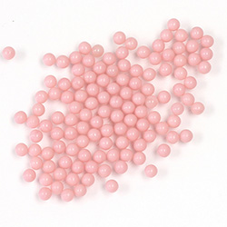 Glass No-Hole Ball - 03MM PINK CORAL