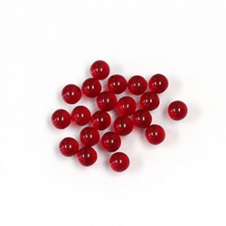 Glass No-Hole Ball - 04MM RUBY